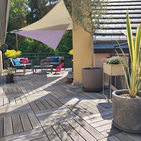 "Le Rooftop De La Fontaine" Dans Cadre Verdoyant Luisant Exterior photo